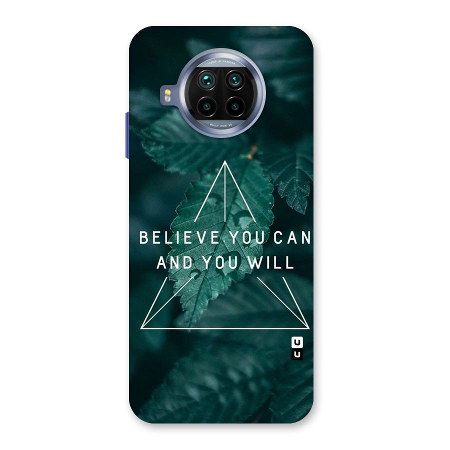 Believe You Can Motivation Back Case for Mi 10i