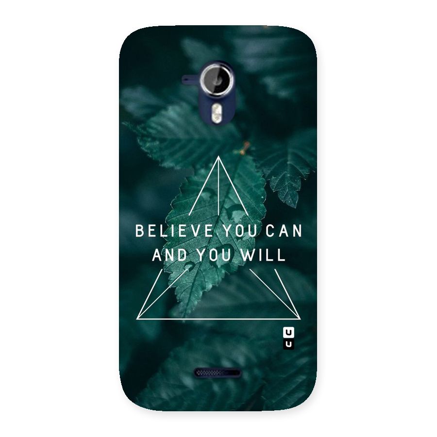 Believe You Can Motivation Back Case for Micromax Canvas Magnus A117