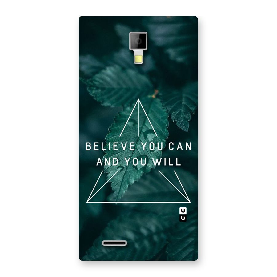 Believe You Can Motivation Back Case for Micromax Canvas Xpress A99