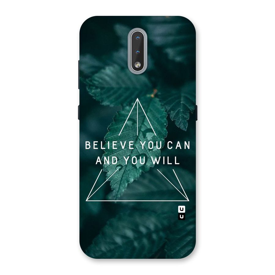 Believe You Can Motivation Back Case for Nokia 2.3