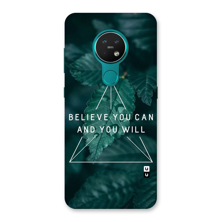 Believe You Can Motivation Back Case for Nokia 7.2
