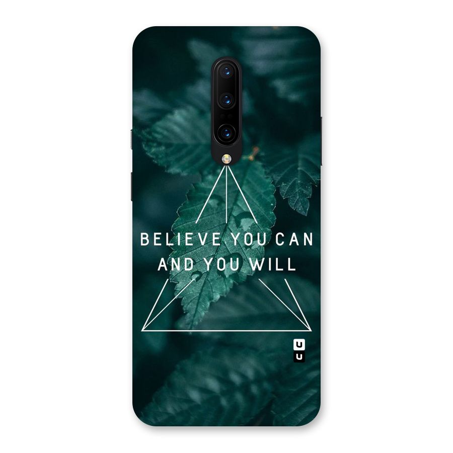 Believe You Can Motivation Back Case for OnePlus 7 Pro