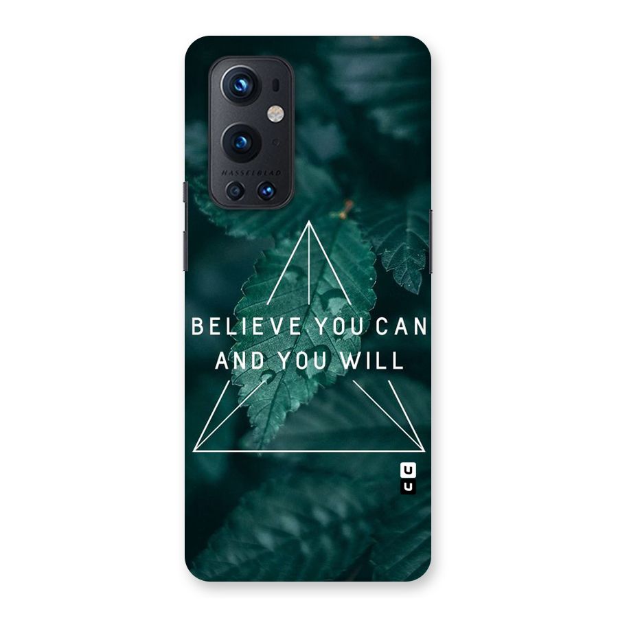 Believe You Can Motivation Back Case for OnePlus 9 Pro
