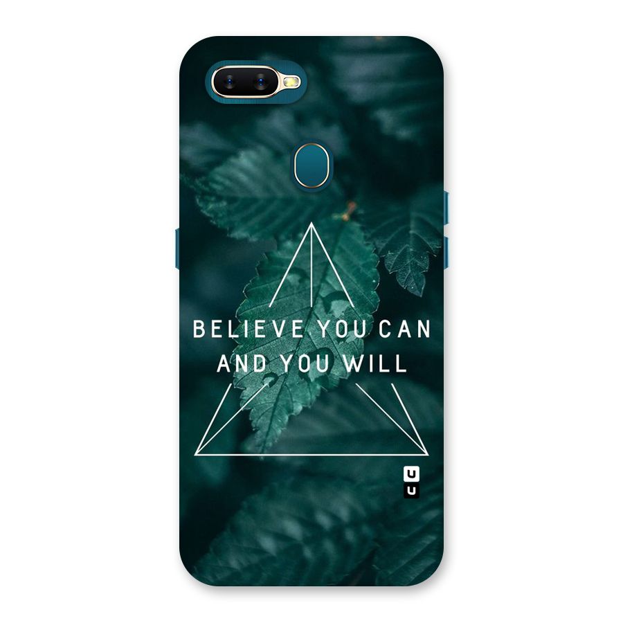 Believe You Can Motivation Back Case for Oppo A11k