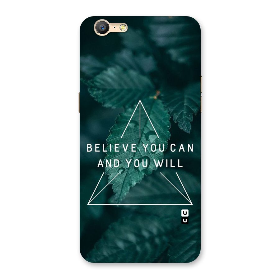 Believe You Can Motivation Back Case for Oppo A39
