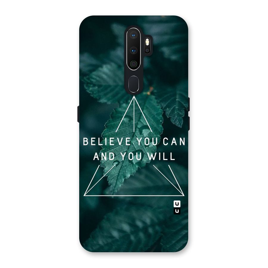 Believe You Can Motivation Back Case for Oppo A5 (2020)