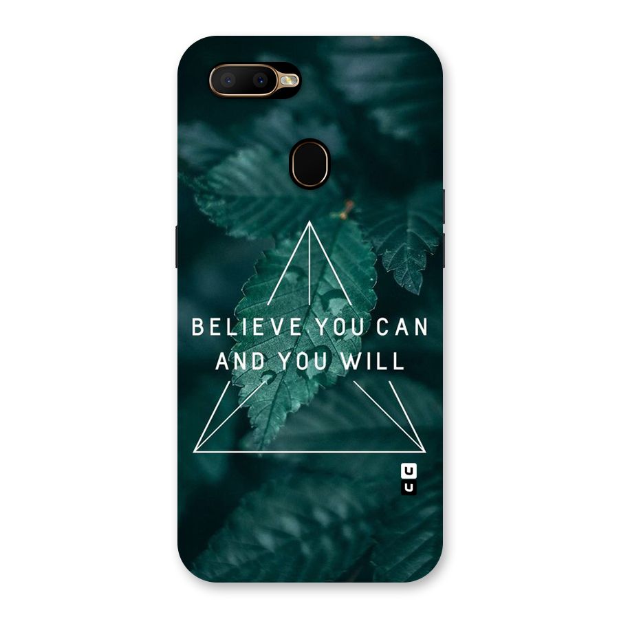 Believe You Can Motivation Back Case for Oppo A5s