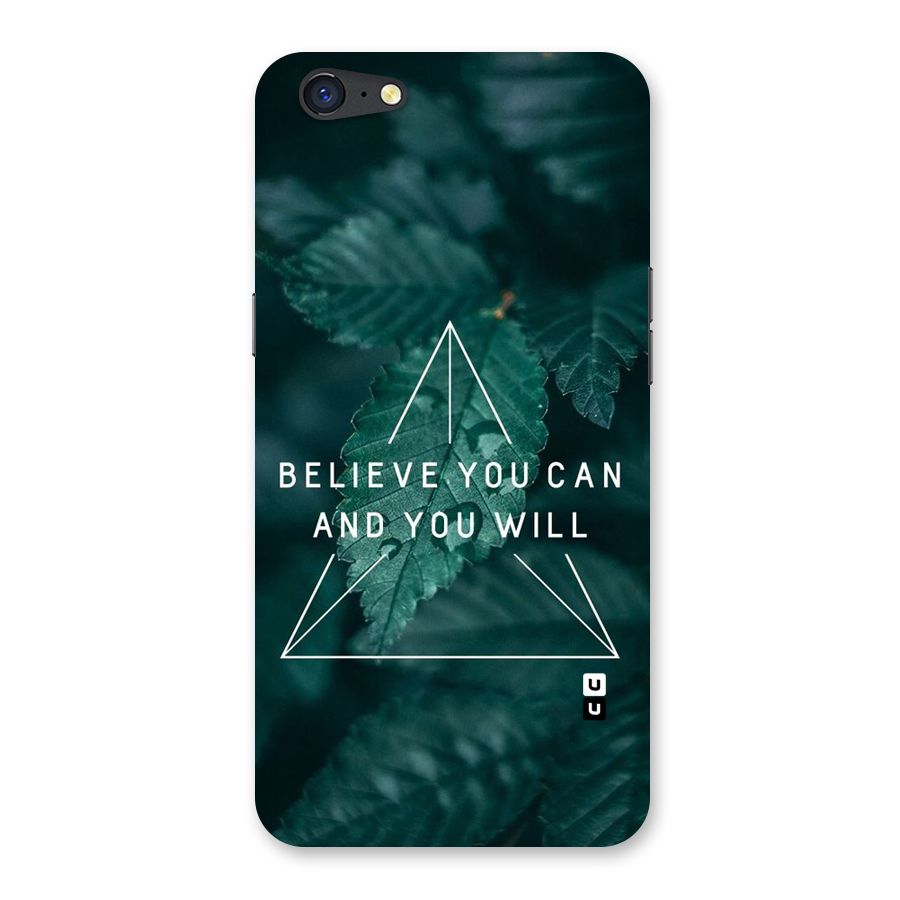 Believe You Can Motivation Back Case for Oppo A71