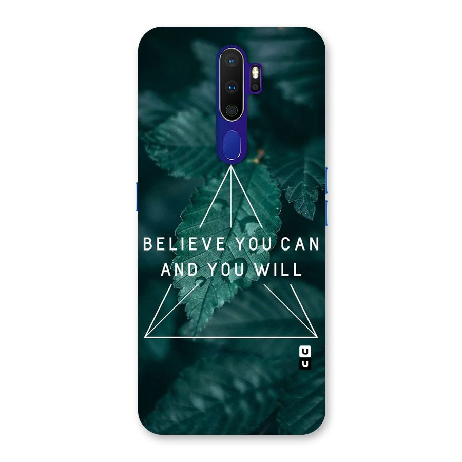 Believe You Can Motivation Back Case for Oppo A9 (2020)
