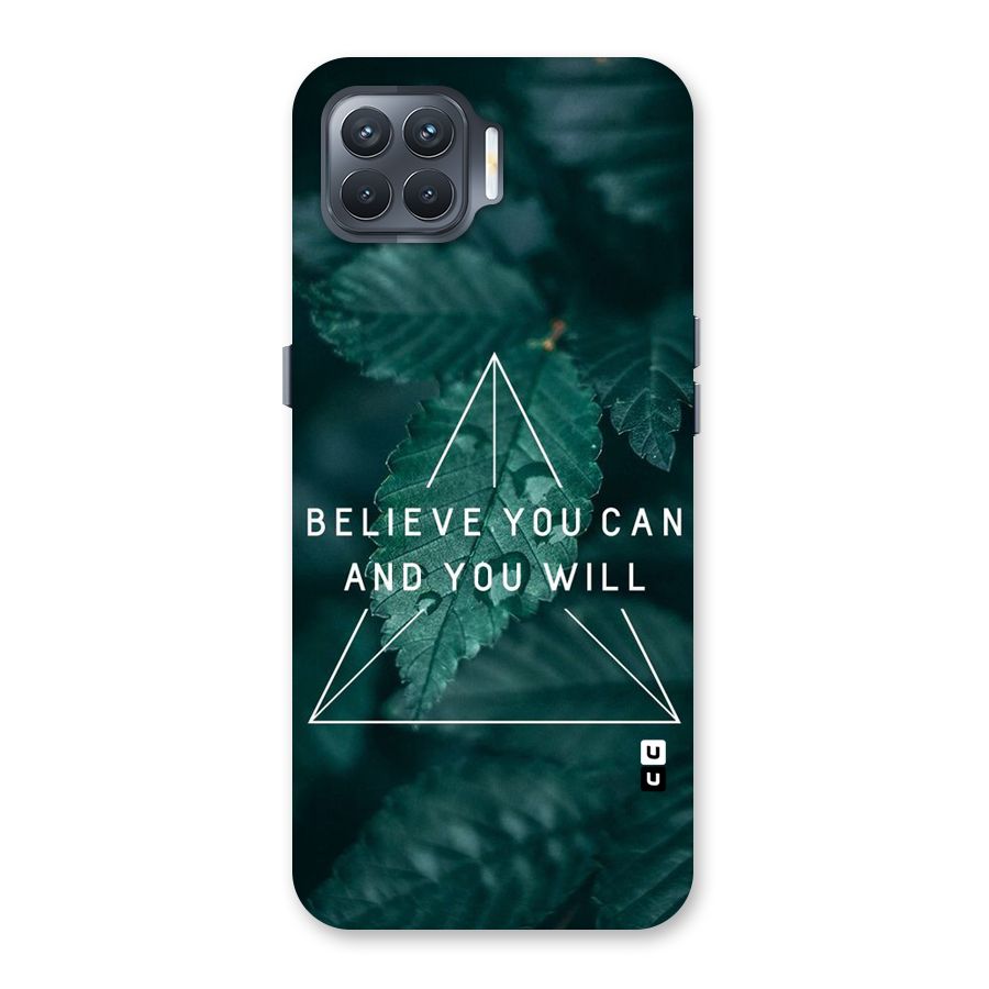 Believe You Can Motivation Back Case for Oppo F17 Pro