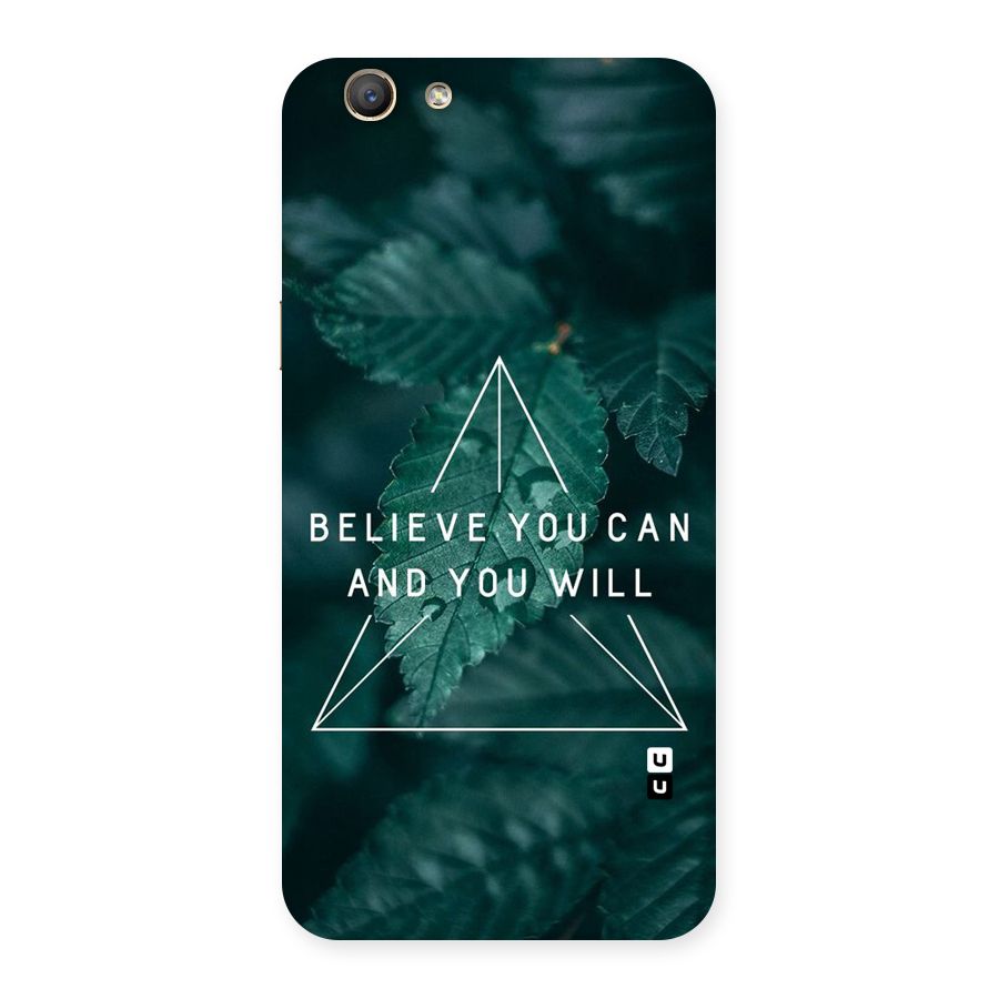 Believe You Can Motivation Back Case for Oppo F1s