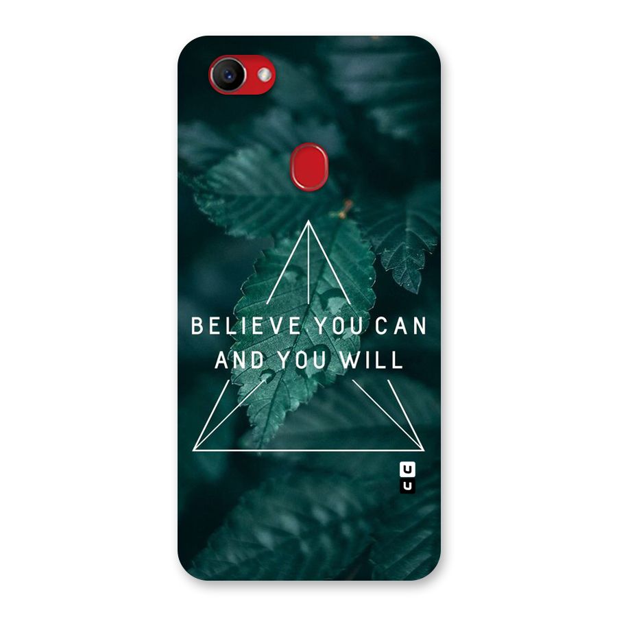Believe You Can Motivation Back Case for Oppo F7