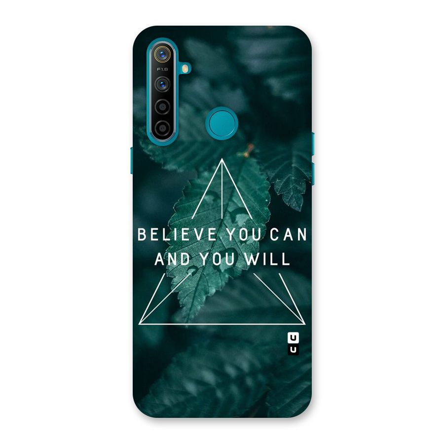 Believe You Can Motivation Back Case for Realme 5i