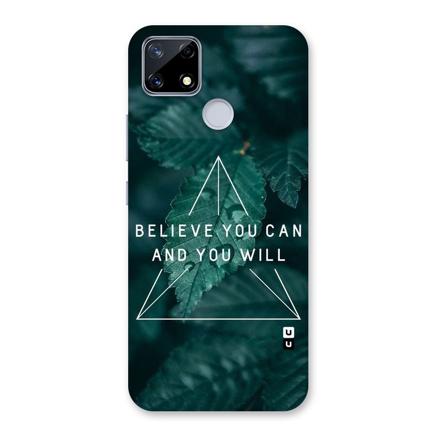Believe You Can Motivation Back Case for Realme Narzo 20