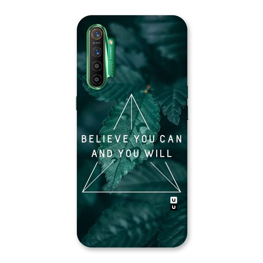 Believe You Can Motivation Back Case for Realme X2