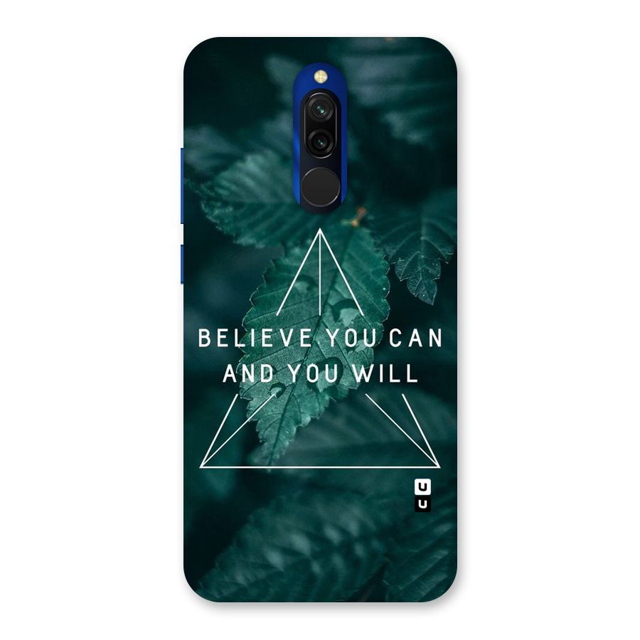 Believe You Can Motivation Back Case for Redmi 8