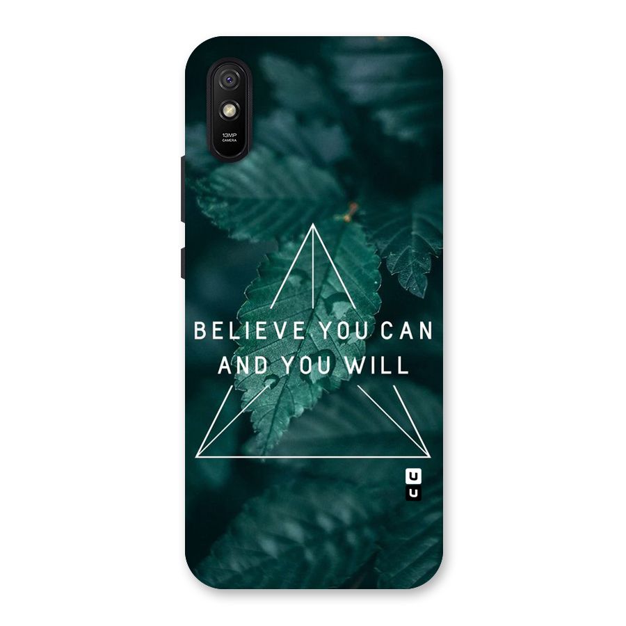 Believe You Can Motivation Back Case for Redmi 9A