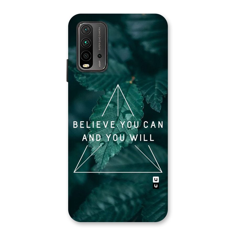 Believe You Can Motivation Back Case for Redmi 9 Power