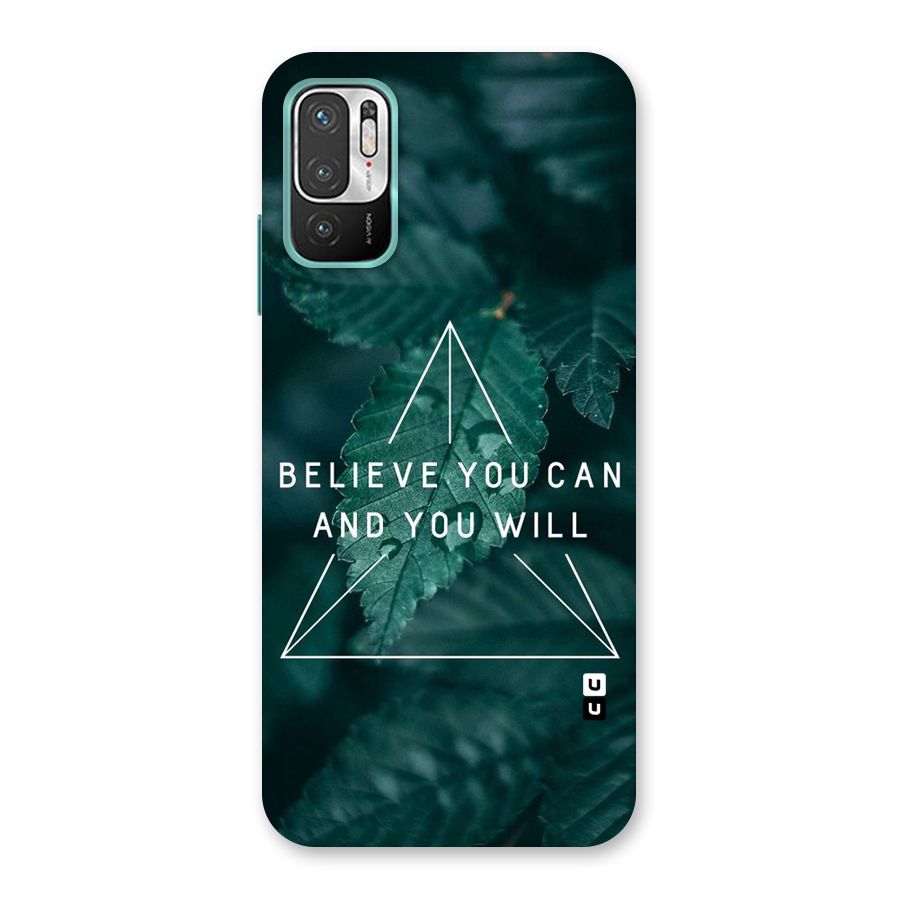 Believe You Can Motivation Back Case for Redmi Note 10T 5G