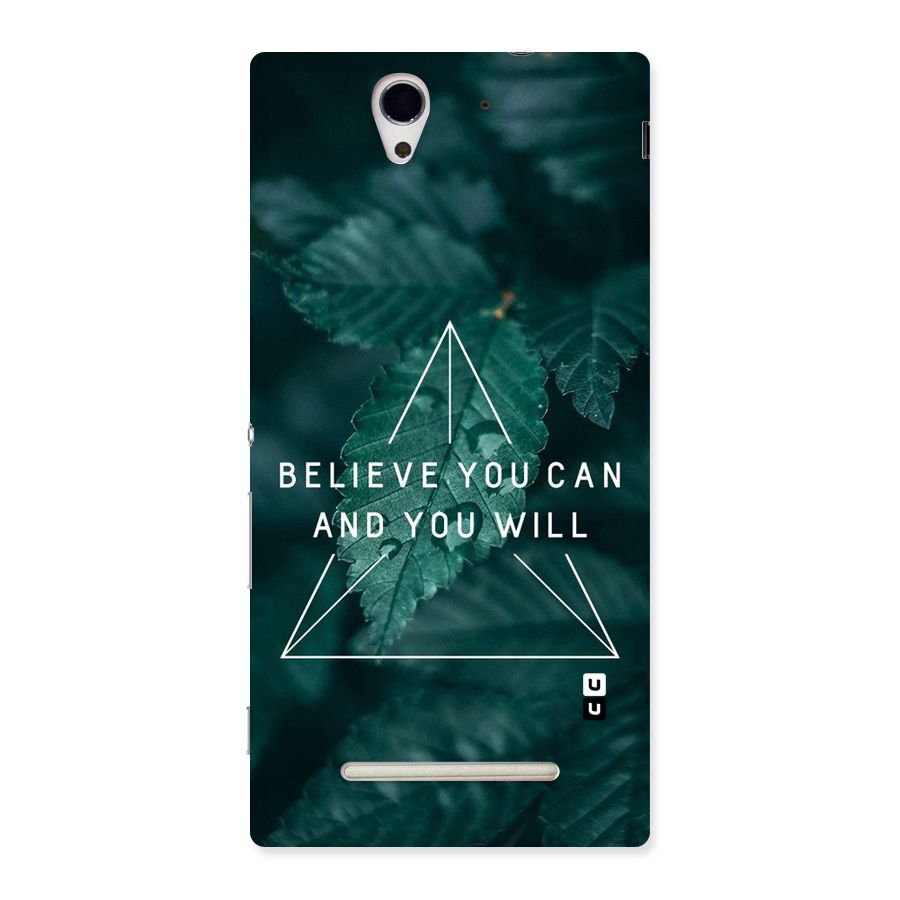 Believe You Can Motivation Back Case for Sony Xperia C3