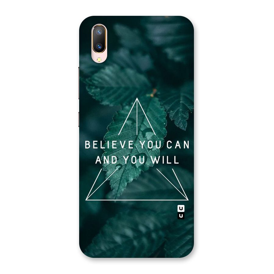 Believe You Can Motivation Back Case for Vivo V11 Pro