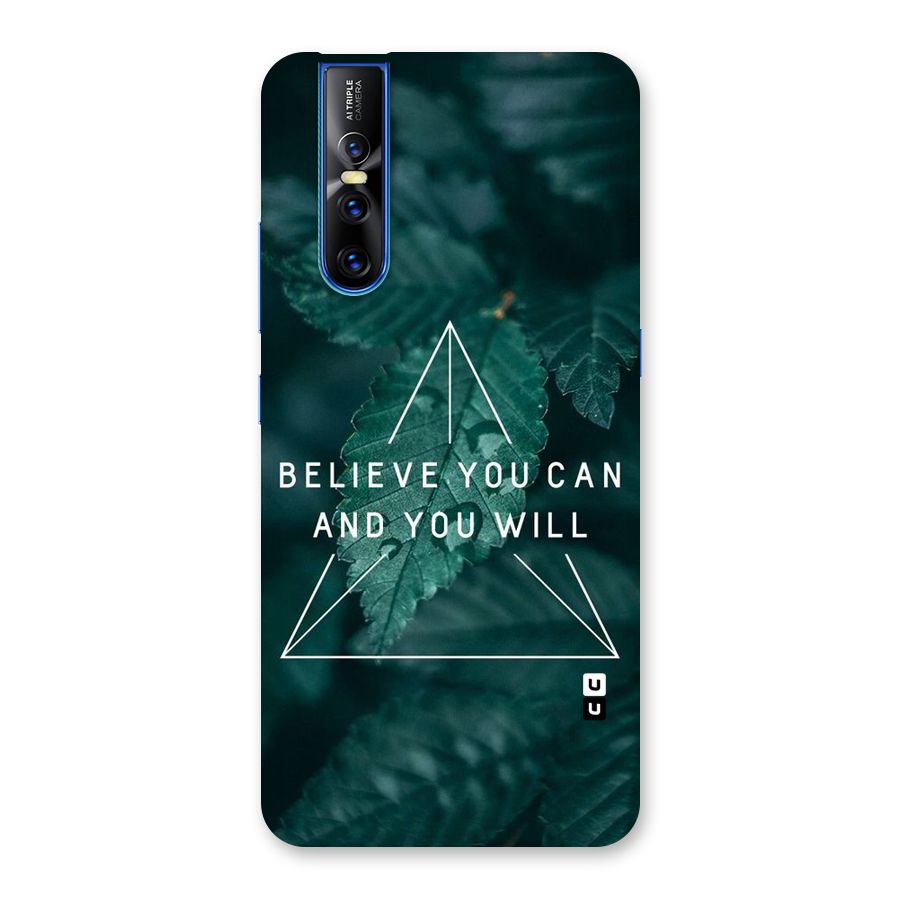 Believe You Can Motivation Back Case for Vivo V15 Pro