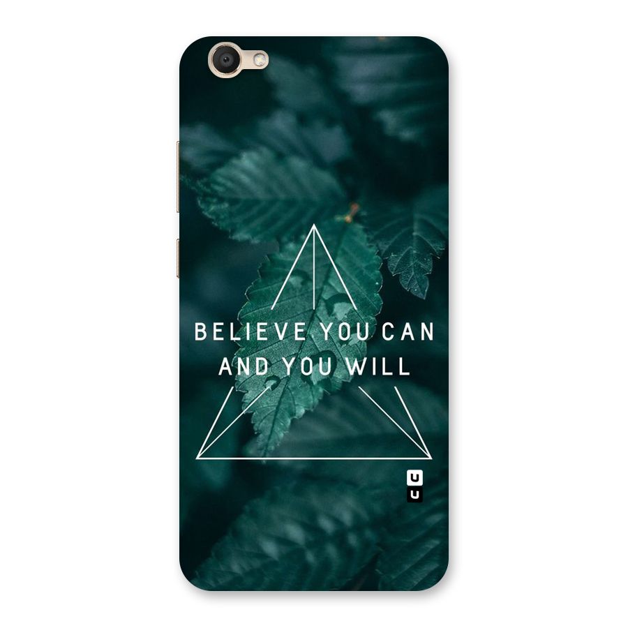 Believe You Can Motivation Back Case for Vivo V5