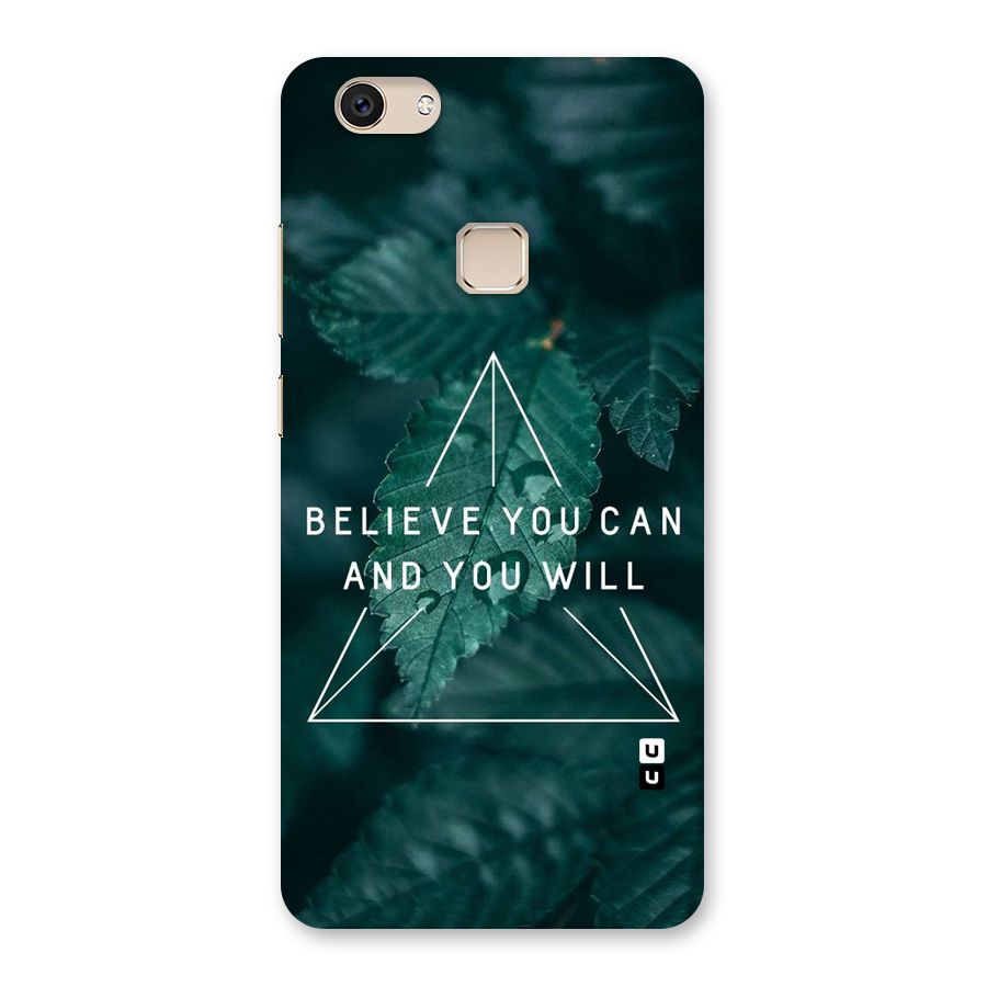Believe You Can Motivation Back Case for Vivo V7