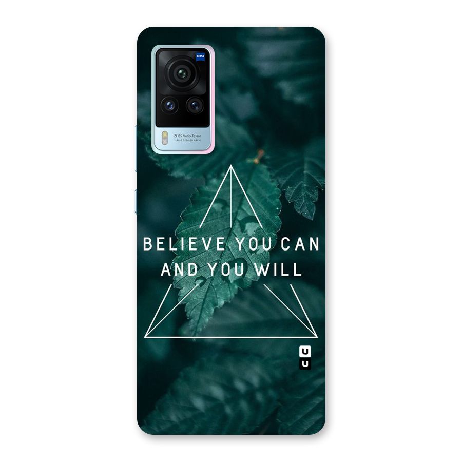 Believe You Can Motivation Back Case for Vivo X60 Pro
