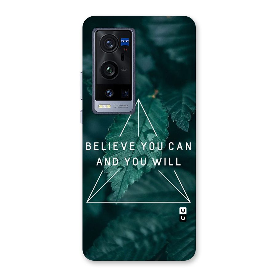 Believe You Can Motivation Back Case for Vivo X60 Pro Plus