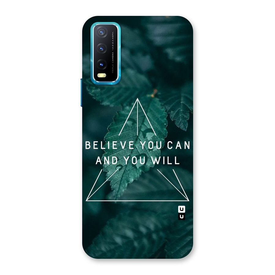 Believe You Can Motivation Back Case for Vivo Y20