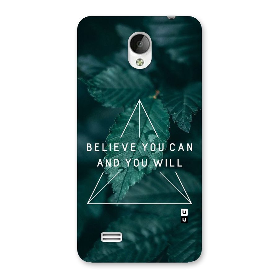 Believe You Can Motivation Back Case for Vivo Y21