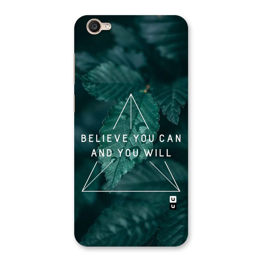 Believe You Can Motivation Back Case for Vivo Y55s