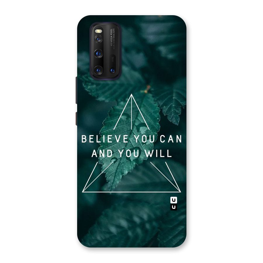 Believe You Can Motivation Back Case for Vivo iQOO 3