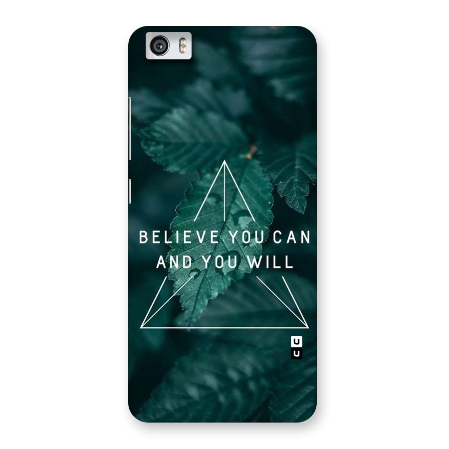 Believe You Can Motivation Back Case for Xiaomi Redmi Mi5
