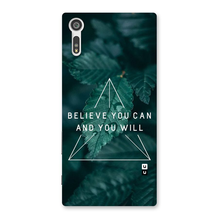 Believe You Can Motivation Back Case for Xperia XZ