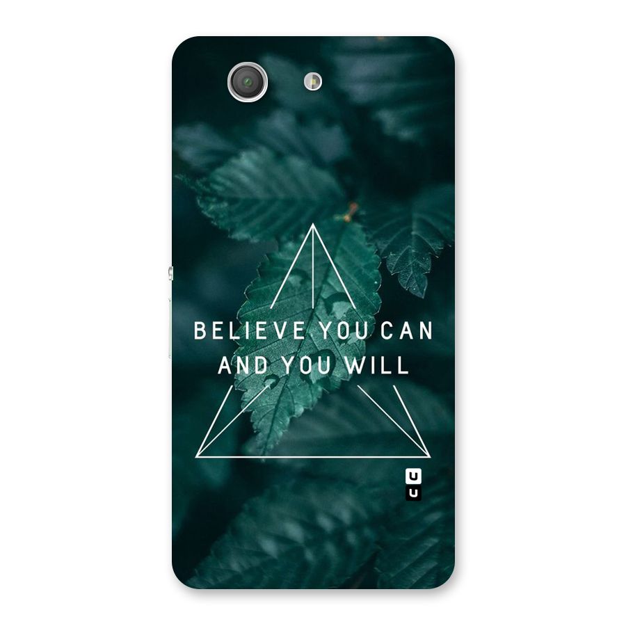 Believe You Can Motivation Back Case for Xperia Z3 Compact