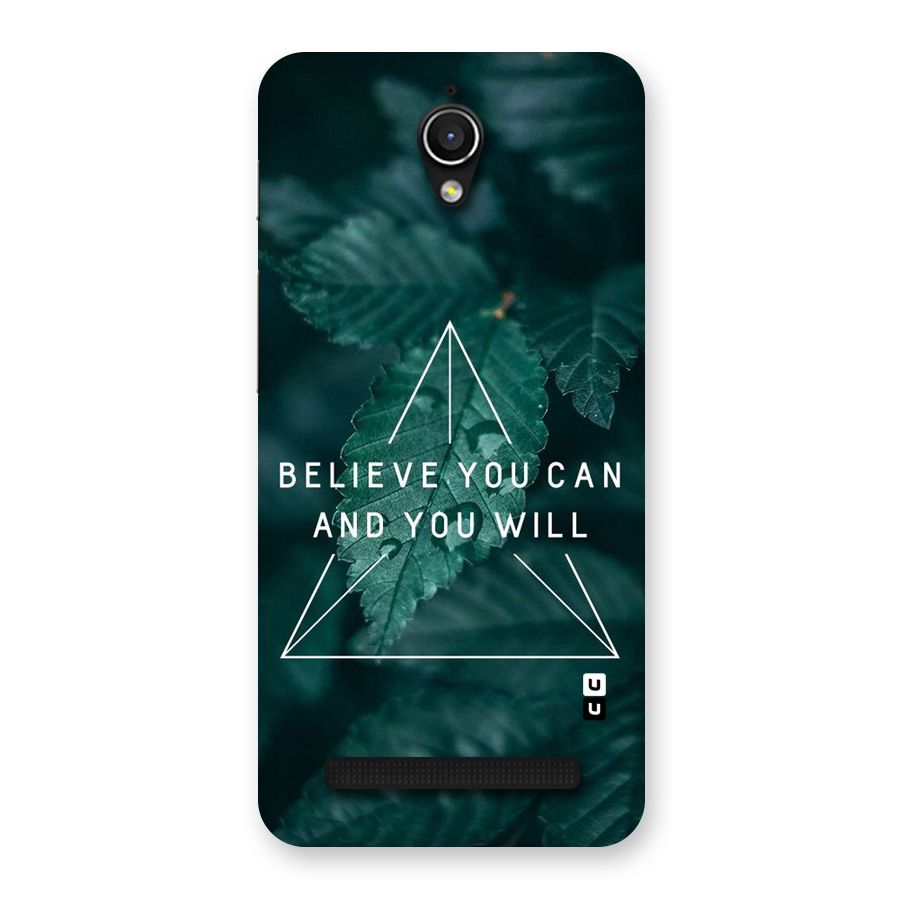 Believe You Can Motivation Back Case for Zenfone Go