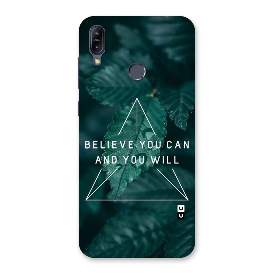 Believe You Can Motivation Back Case for Zenfone Max M2