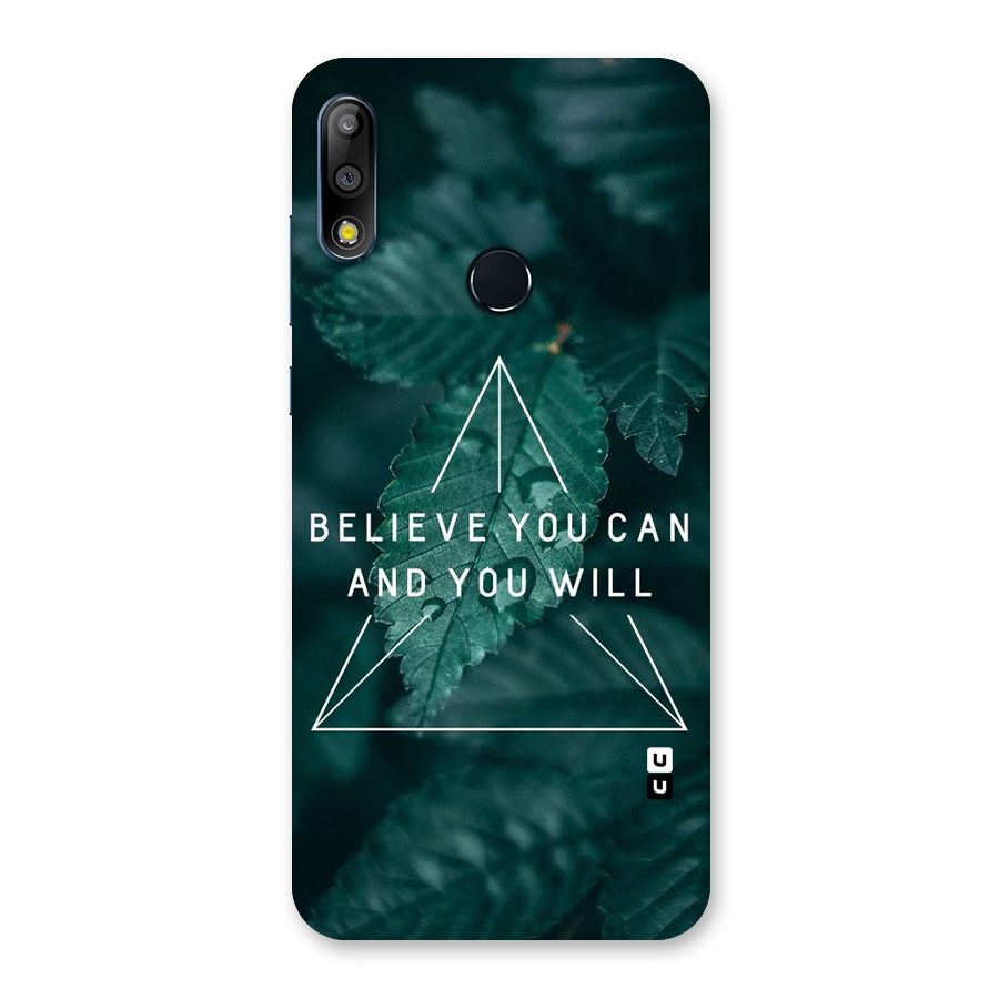 Believe You Can Motivation Back Case for Zenfone Max Pro M2