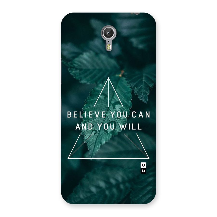Believe You Can Motivation Back Case for Zuk Z1