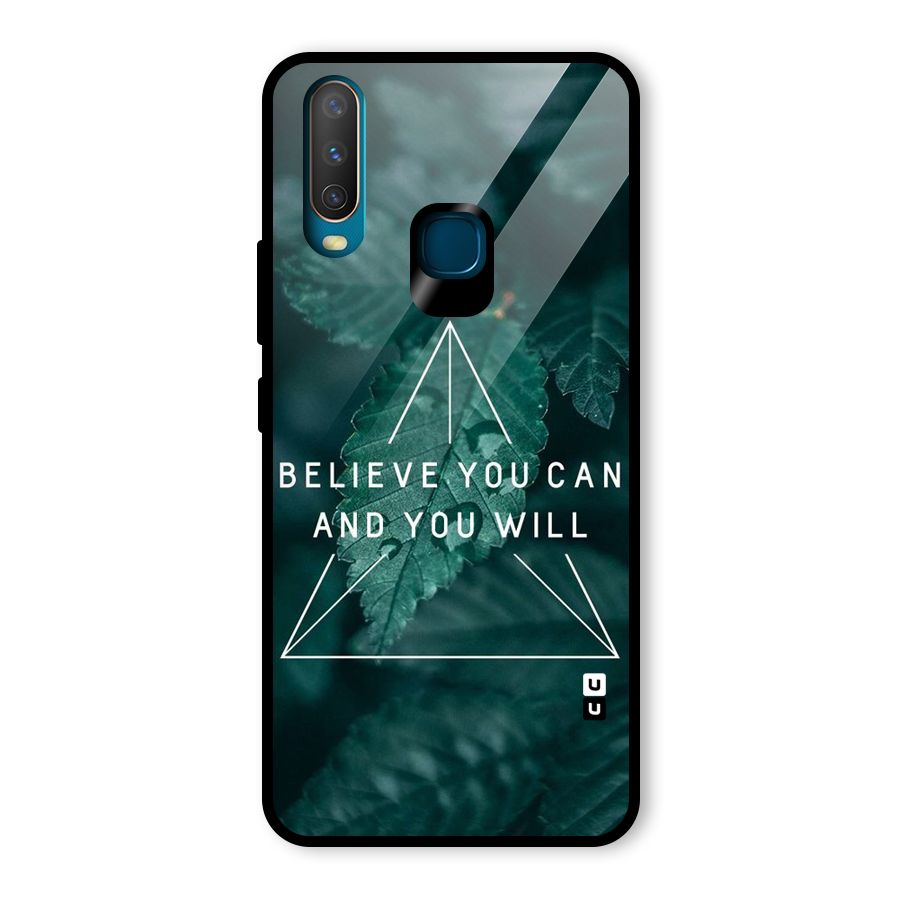 Believe You Can Motivation Glass Back Case for Vivo Y15