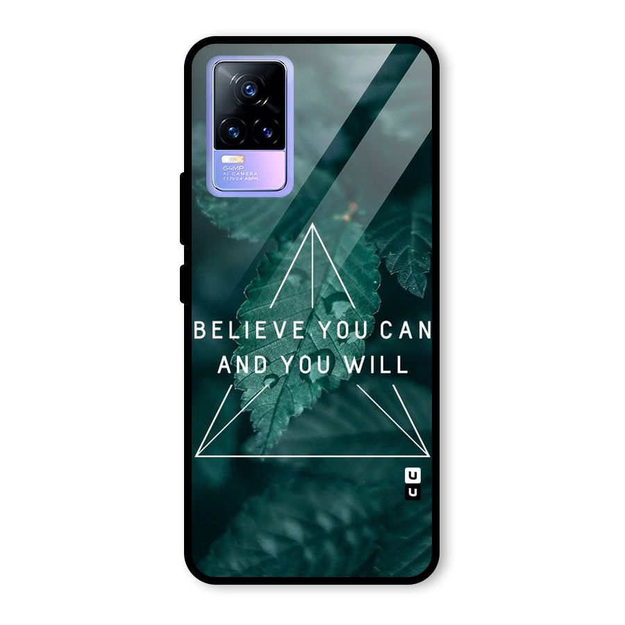 Believe You Can Motivation Glass Back Case for Vivo Y73