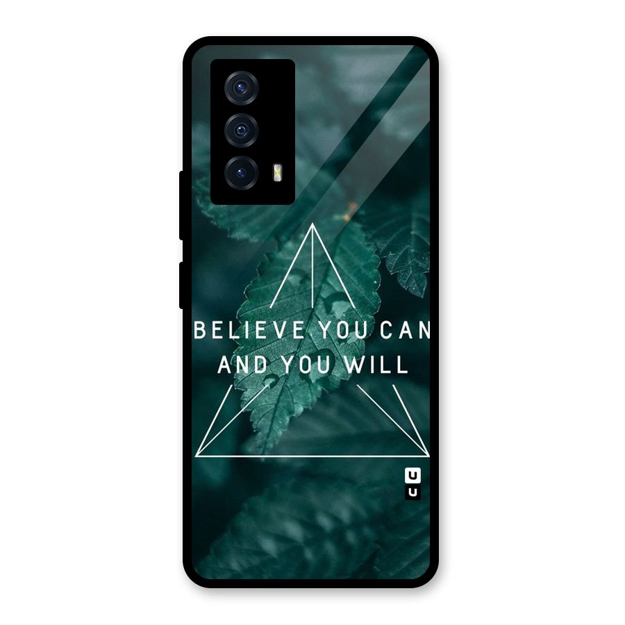 Believe You Can Motivation Glass Back Case for Vivo iQOO Z5
