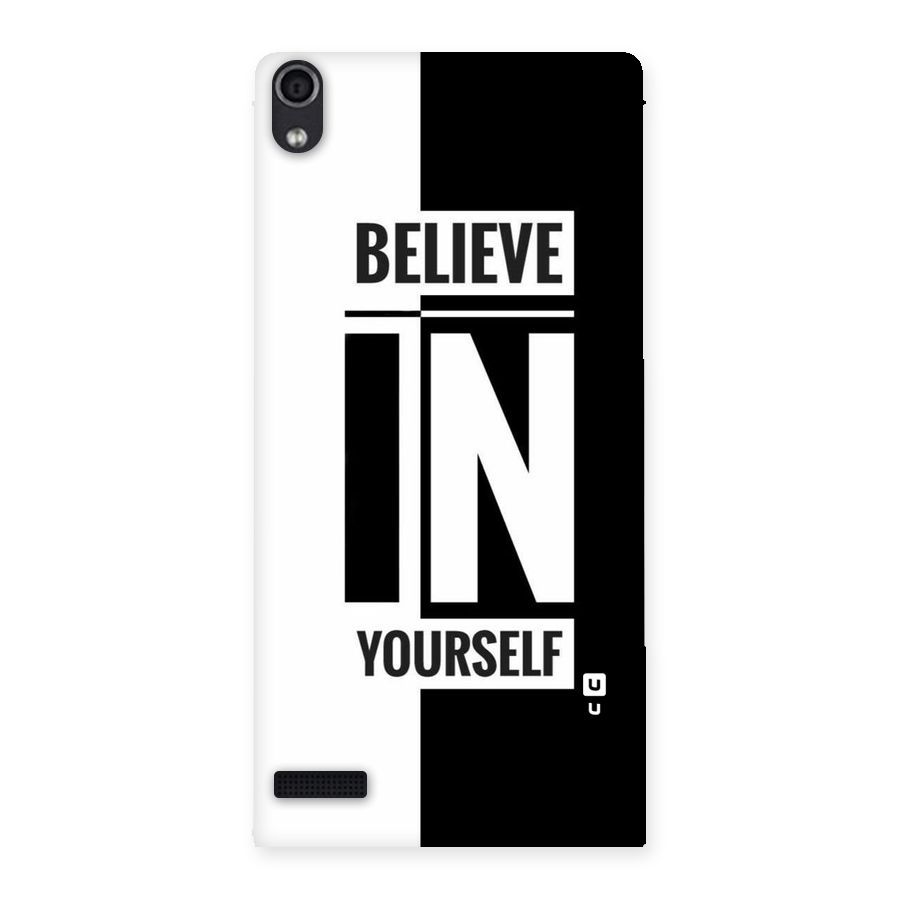 Believe Yourself Black Back Case for Ascend P6