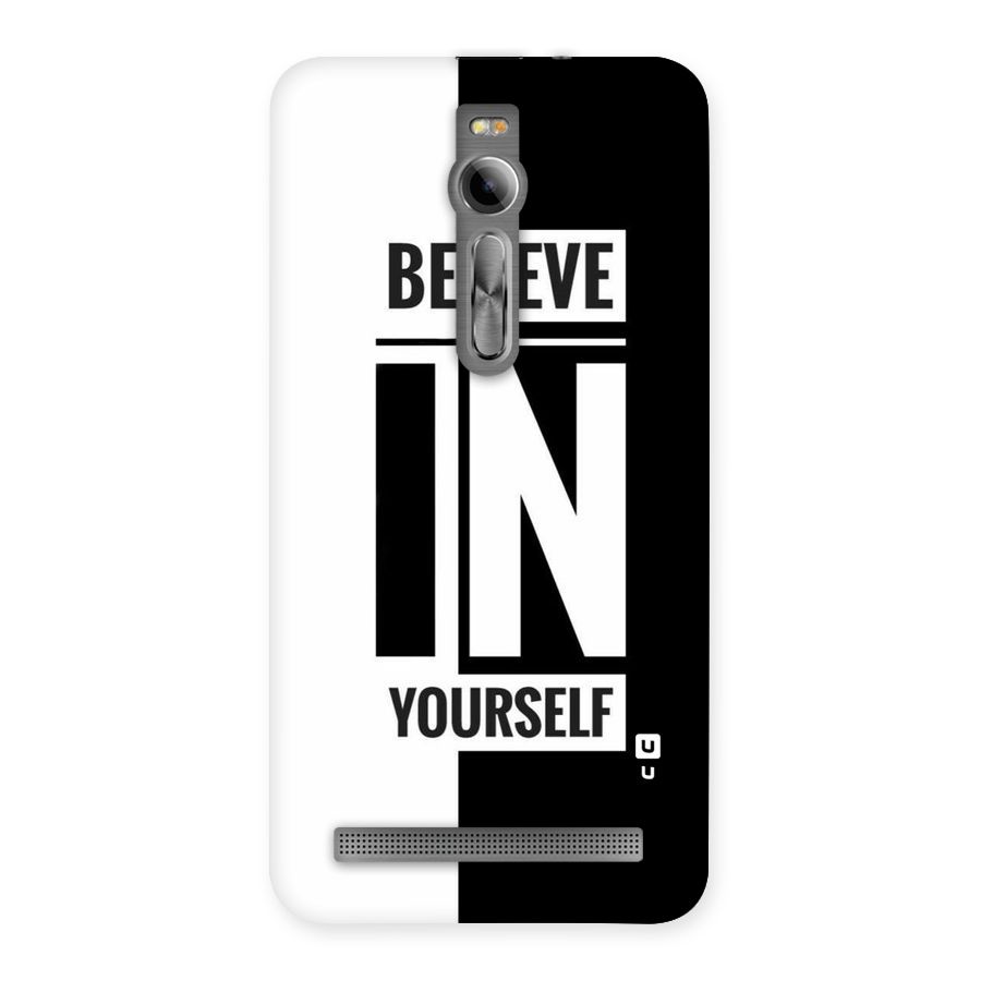 Believe Yourself Black Back Case for Asus Zenfone 2