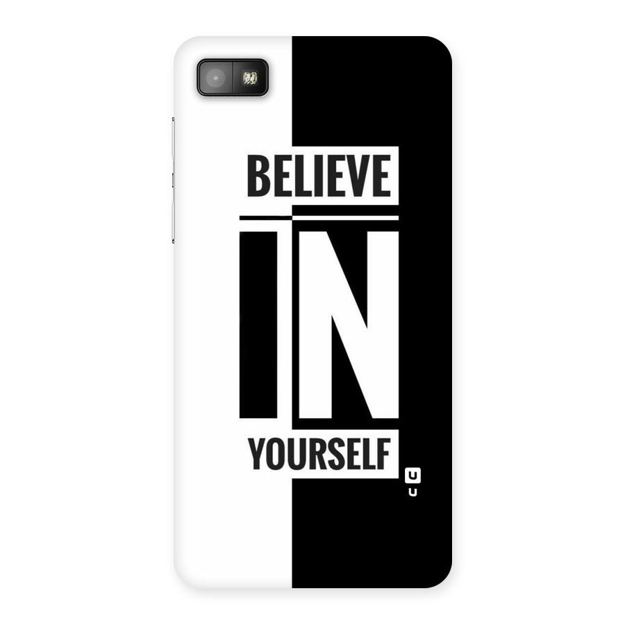 Believe Yourself Black Back Case for Blackberry Z10