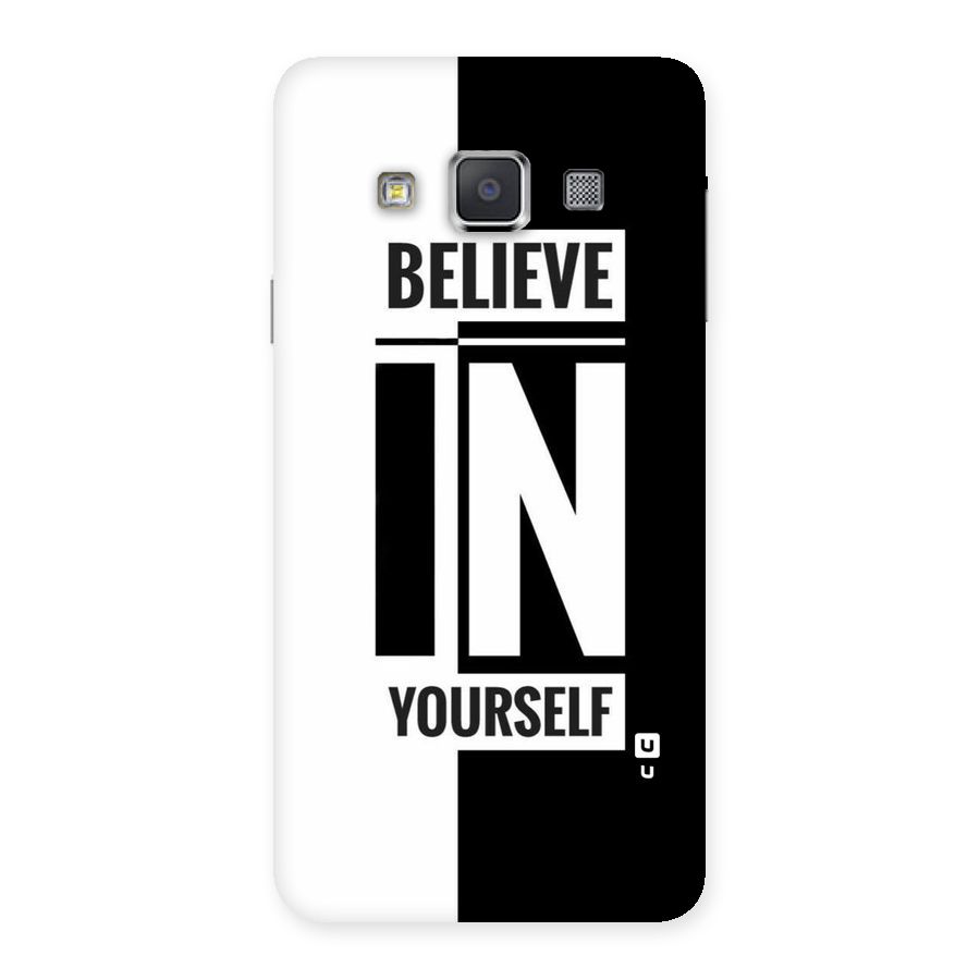 Believe Yourself Black Back Case for Galaxy A3