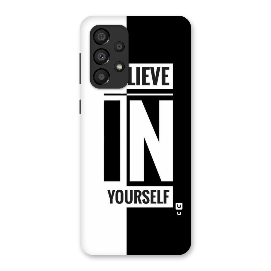 Believe Yourself Black Back Case for Galaxy A33 5G