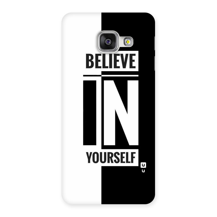 Believe Yourself Black Back Case for Galaxy A3 2016